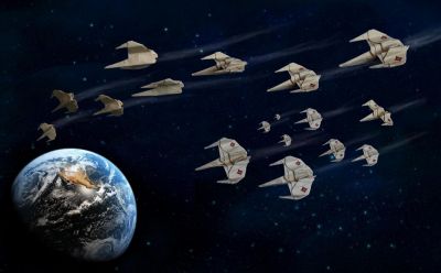 Vaisseaux spatiaux dans l'espace
Mon vaisseau spatial a été pris en photo sous plusieurs angles, puis mon père a réalisé un montage-photos pour le mettre en valeur... Sympa, non ?
Mots-clés: vaisseaux spaciaux spacial espace montage photo
