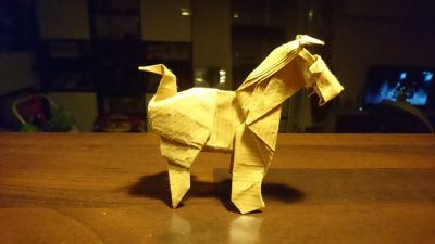 Fox Terrier de Roman Diaz
brouillon avec papier craft
