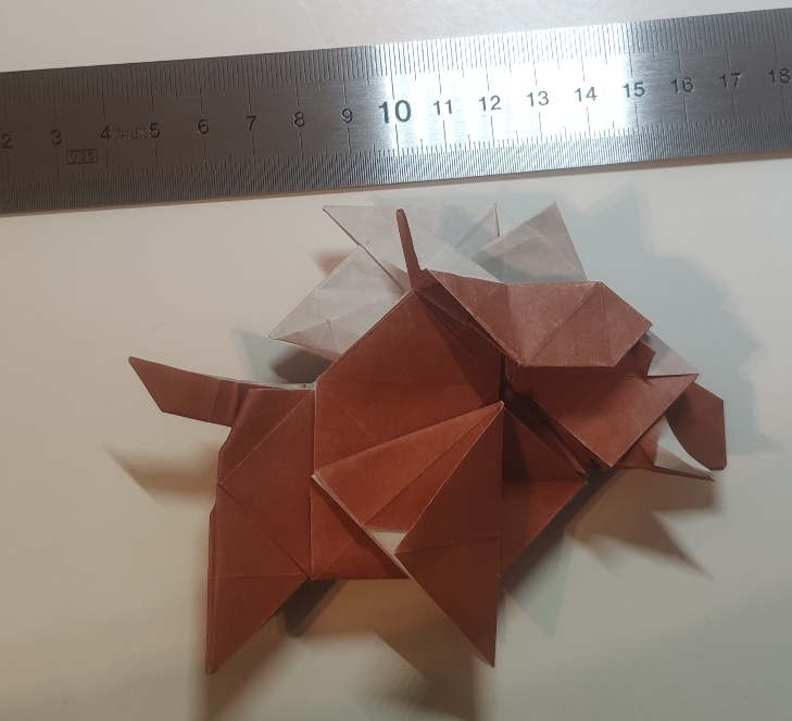 Boar de Li Jiahui
Plié à partir d'un kami de 35cm
