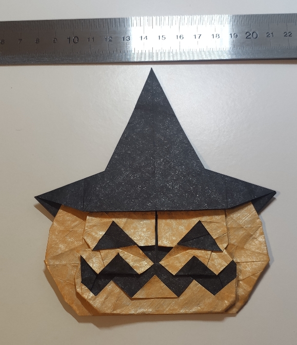 Witch hat jack o lantern de Michelle Funh
Plié à partir d'un sandwich de 24cm
