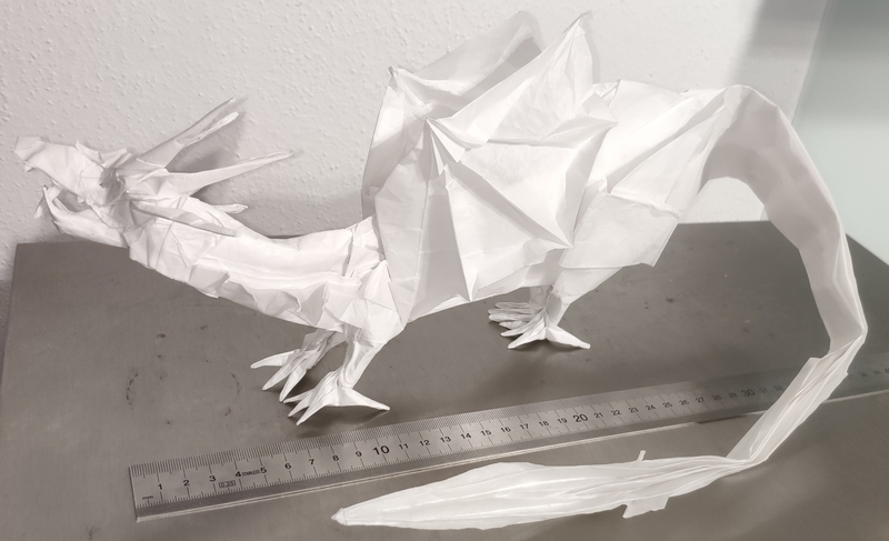 Vicious little dragon de Peter Buchan-Symons 
Papier : kraft blanc 1m

