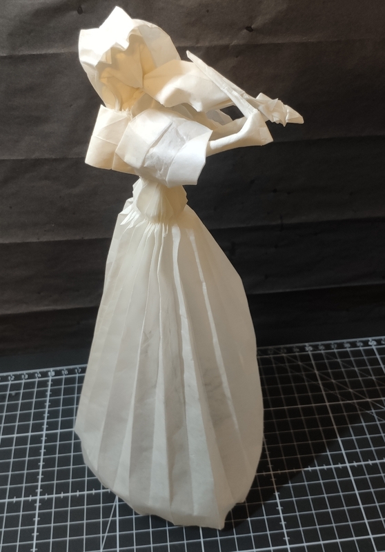 Violonist HOJYO Takashi 
Papier : wenzhou 60cm
