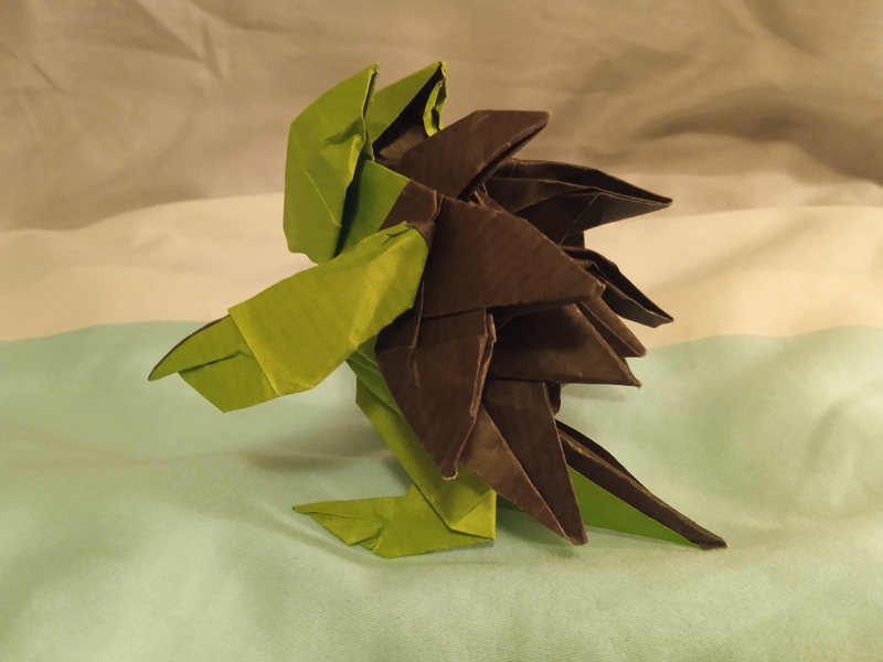 Sablaireau
Papier à bouquet vert clair/vert sombre. 
Mots-clés: pokemon bicolore