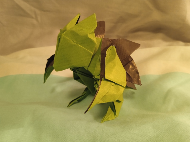 Sablaireau
Papier à bouquet vert clair/vert sombre. 
Mots-clés: pokemon bicolore